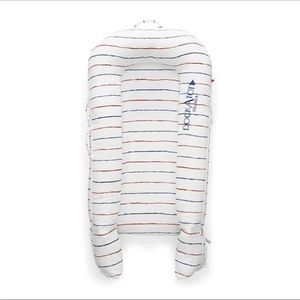 DockATot Coastal Stripe Deluxe + Spare Cover dock-a-tot nautical patriotic baby